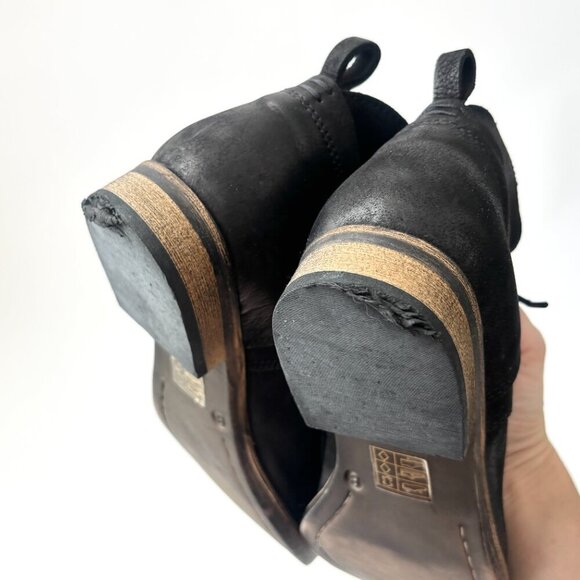 Black Diba Eli Genuine Black Suede Leather Combat Ankle Booties - sz 8 - Picture 7 of 15